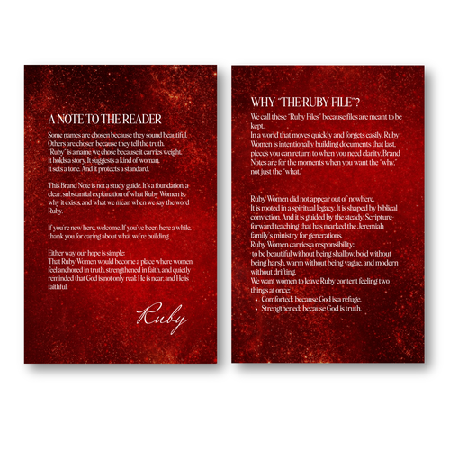 The Ruby File - Brand Note No. 01: "Why Ruby?"